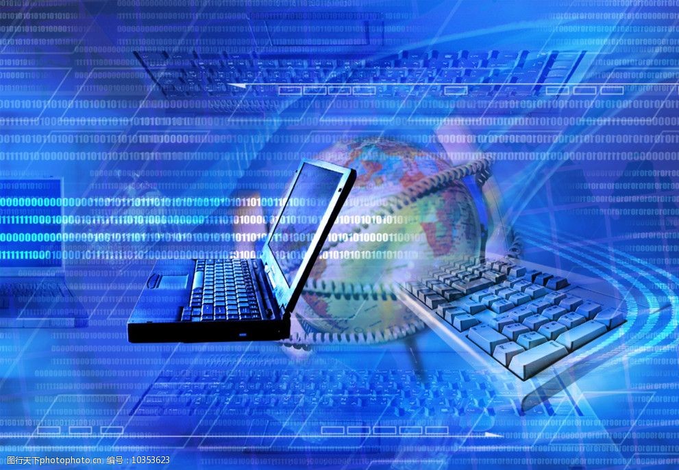 數(shù)字時代的信息技術(shù) 電腦科技背景圖片的魅力與意義